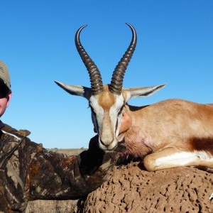 Springbok hunted with Wintershoek Johnny Vivier Safaris