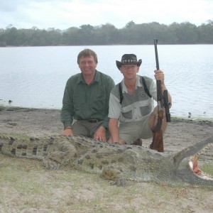 Hunting Crocodile - Selous Utunge Lake