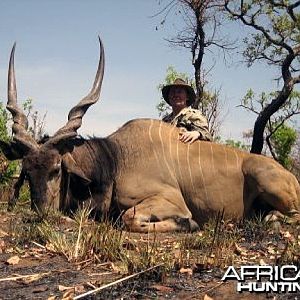 Lord Derby eland hunted in C.A.R.