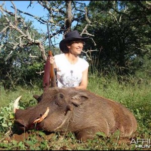 Nice Wart Hog with a .270 Model 70 Winchester