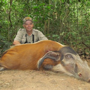 Red River Hog hunt with CAWA in CAR