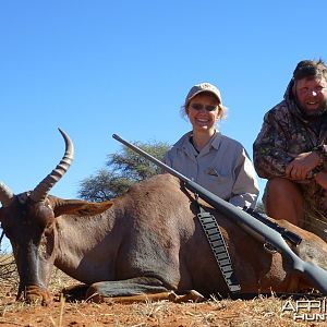 Tsessebe hunt with Wintershoek Johnny Vivier Safaris