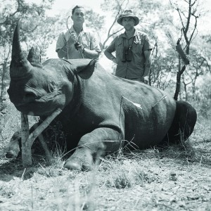 Jorge Alves de Lima with Black Rhino