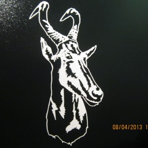 Hartebeest Decal Stickers