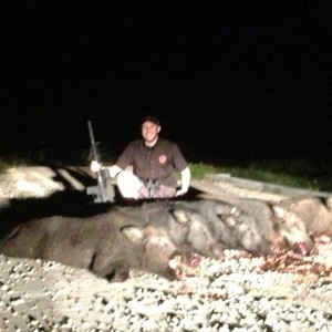 Night vision thermal pig hunts in Texas