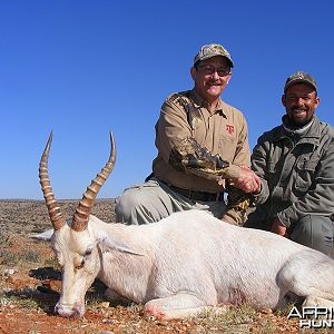 White Blesbok hunt with Wintershoek Johnny Vivier Safaris