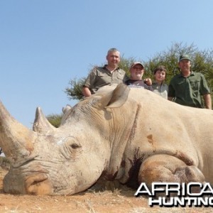 White Rhino hunt with Wintershoek Johnny Vivier Safaris