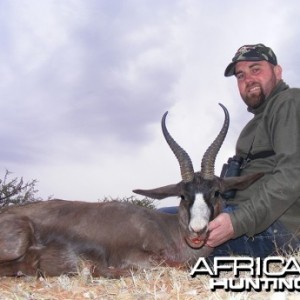 Black Springbok hunt with Wintershoek Johnny Vivier Safaris