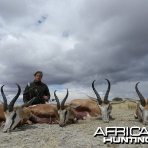 Springbok hunt with Wintershoek Johnny Vivier Safaris