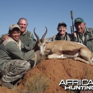 Springbok hunt with Wintershoek Johnny Vivier Safaris