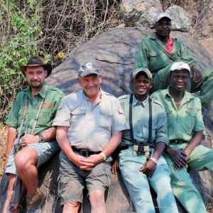 My dad and the A-Team (aka Shangaan Hunters), Zim.