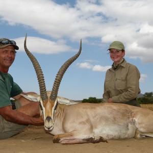 Grants Gazelle hunt with Wintershoek Johnny Vivier Safaris