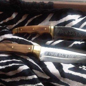pair of knives for christmas made by miles who is on AH