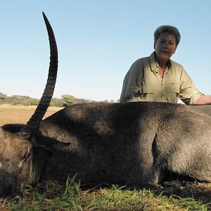 Waterbuck hunted with Ozondjahe Hunting Safaris in Namibia