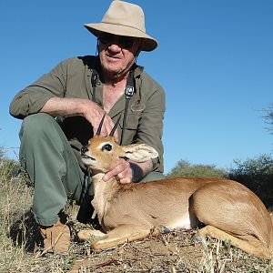 Steenbok hunted with Ozondjahe Hunting Safaris in Namibia