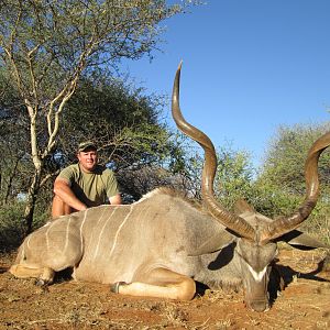 Greater Kudu hunted with Ozondjahe Hunting Safaris in Namibia