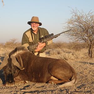 Black Wildebeest hunted with Ozondjahe Hunting Safaris in Namibia