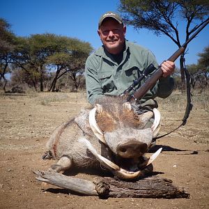 Warthog hunted with Ozondjahe Hunting Safaris in Namibia