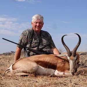 Springbok hunted with Ozondjahe Hunting Safaris in Namibia