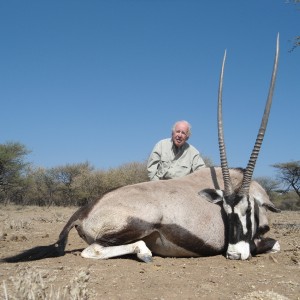 Gemsbok hunted with Ozondjahe Hunting Safaris in Namibia