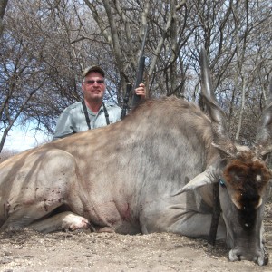 Cape Eland hunted with Ozondjahe Hunting Safaris in Namibia