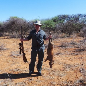 Warthog hunted with Ozondjahe Hunting Safaris in Namibia