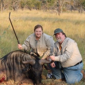 Wife wildebeest and me