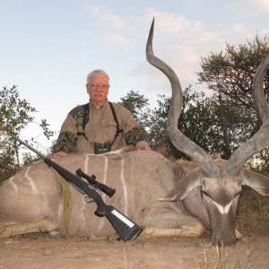 54" kudu shot just at sundown