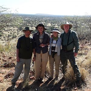 Paul, Lucy, Moira, Toby at Kudu Overlook