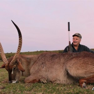 What a hunt!  - 33 Inch waterbuck - 68 year old hunter