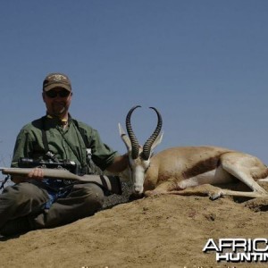 Springbok hunted at Westfalen Hunting Safaris Namibia