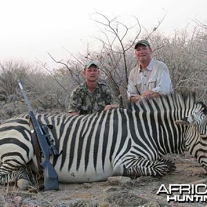 Hartmann's Zebra hunted at Westfalen Hunting Safaris Namibia