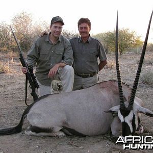 Gemsbok hunted at Westfalen Hunting Safaris Namibia