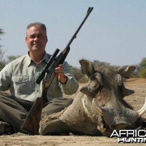 hog hunted at Westfalen Hunting Safaris Namibia hunted at Westfalen Hunting