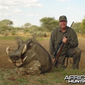 Warthog hunted at Westfalen Hunting Safaris Namibia