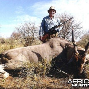 Cape Eland hunted at Westfalen Hunting Safaris Namibia