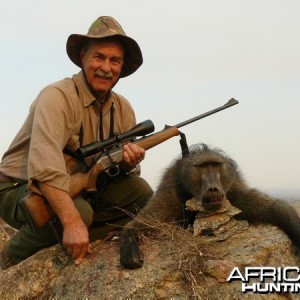 Chacma Baboon hunted at Westfalen Hunting Safaris Namibia