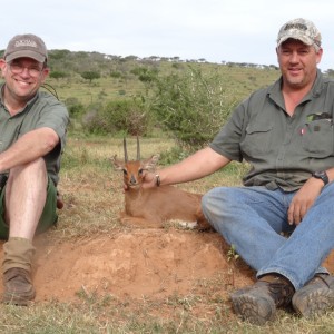 Lammie and my five inch Steenbok