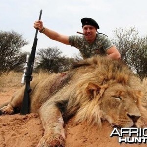 Lion hunt South-Africa