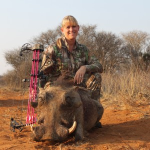 Lisa's management warthog Limcroma Safaris 2015