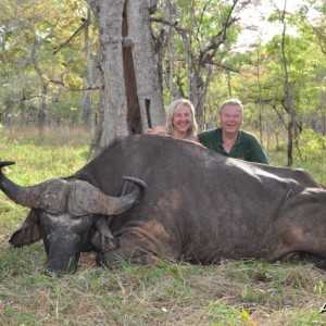 Hunting in the Selous Buffalo