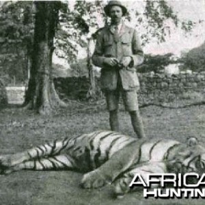 Jim Corbett with Tiger