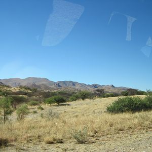 On the road to Windhoek from International Airport in Windhoek, Namibia