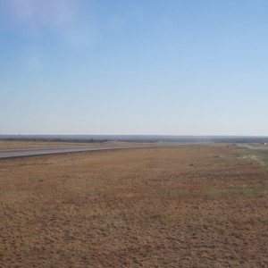 Runway at the International Airport in Windhoek, Namibia