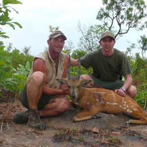 Harnessed bushbuck 12 1/2' inches hunted in CAR
