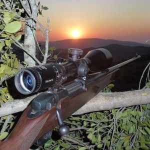 Africa 2015, 300 Wby and waiting in the blind..