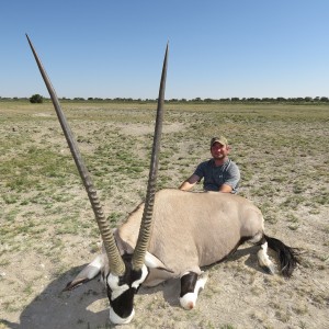 44" Gemsbok Bull Hunted