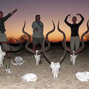 Success...this safari included a 60" Kudu, 45" buff, monster leopard, serval and more.