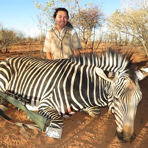 Hunting Hartmann Mountain Zebra Namibia