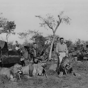 Great Grand Father CM Vermaak (right) and Rustin Waldec (left), who later became my fathers mentor in hunting